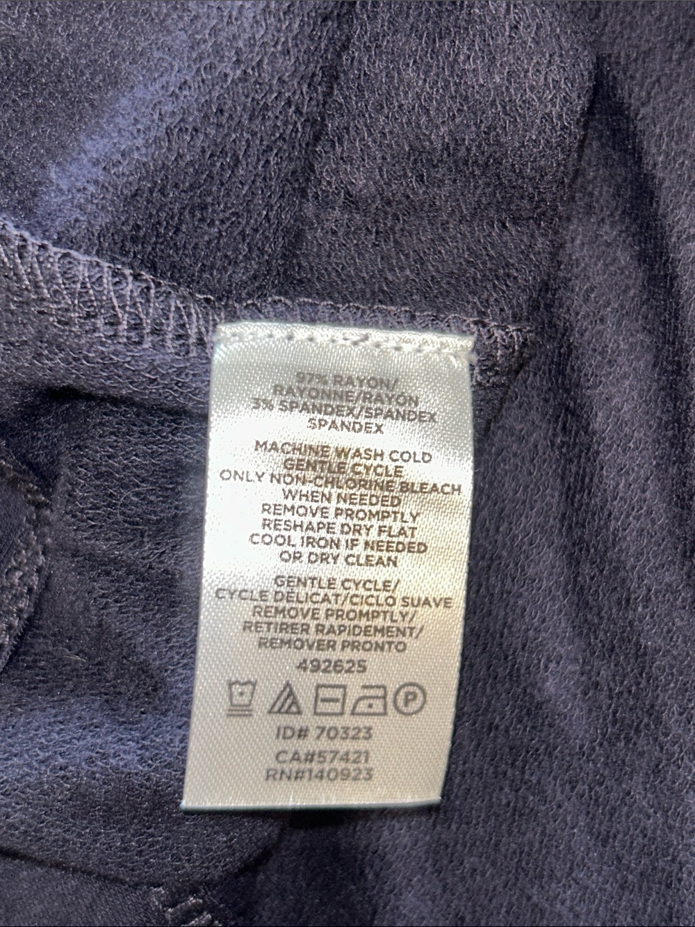 Lou & Grey Navy Cowl Neck Poncho Pullover - Picture 7 of 7